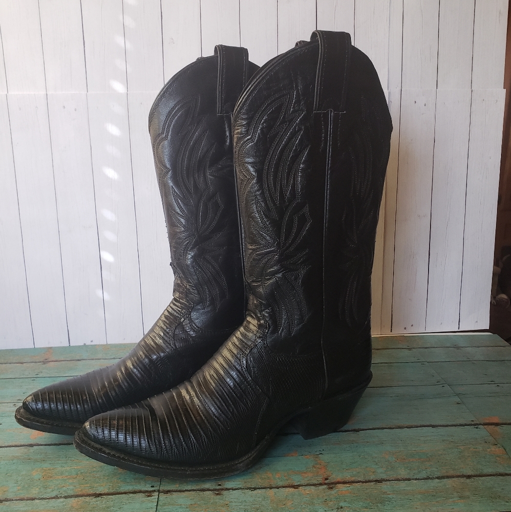 Justin Lizard boots